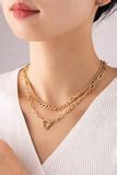 Gold Chain Link Heart Necklace – Everleigh