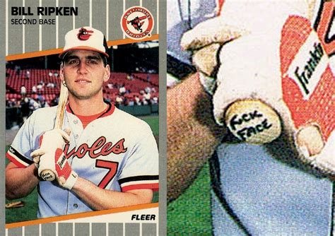 1989 Fleer Bill Ripken #616 Baseball Card "F*ck Face" Error | Stranger ...