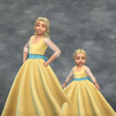 Install Sifix Disney Princess Dresses for Girls - The Sims 4 Mods ...