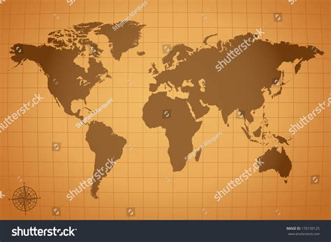 Vintage Map Illustration Stock Vector (Royalty Free) 170139125 | Shutterstock