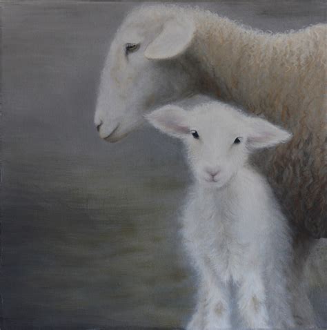 erin's art and gardens: sweet lamb painting