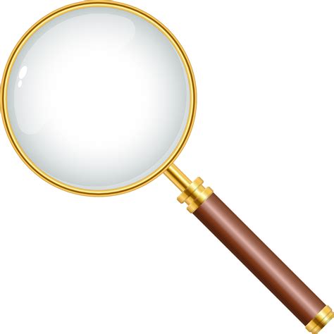 realistisk clipart för förstoringsglas 9876396 PNG