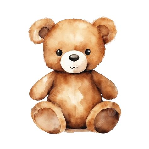 Watercolor Teddy Bear Cute, Watercolor, Teddy, Bear PNG Transparent Image and Clipart for Free ...