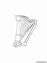 Harp Drawing At GetDrawings  Free Download sketch template