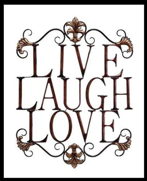 Live laugh love | Wandkunst aus metall, Wanddekoration, Wandschilder