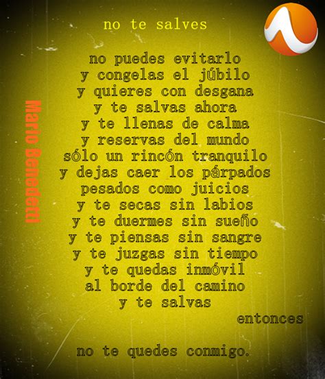 No Te Salves - Poem by Mario Benedetti