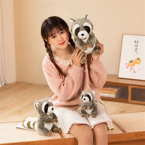 Realistic Raccoon Stuffed Animal Height 11.8 Inches - High Quality Custom Soft Stuff Toys Supplier