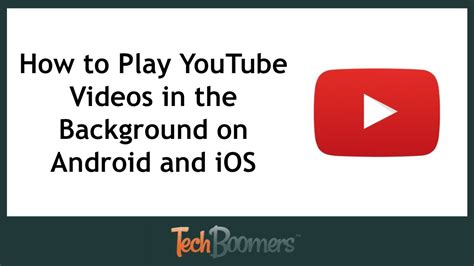 How to Play YouTube Videos in the Background on Android and iOS - YouTube