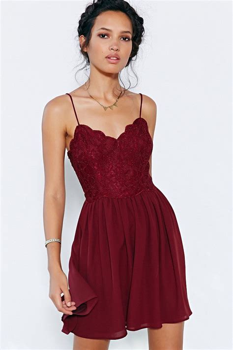 Kimchi Blue Spaghetti Strap Lace Dress - Urban Outfitters | Prom ...