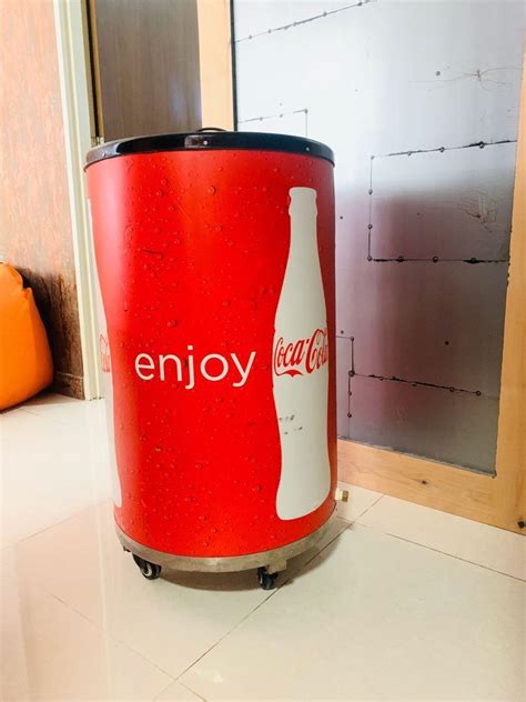 ORIGINAL COKE ICE COOLER BIN ON WHEELS, Food & Drinks, Alcoholic ...