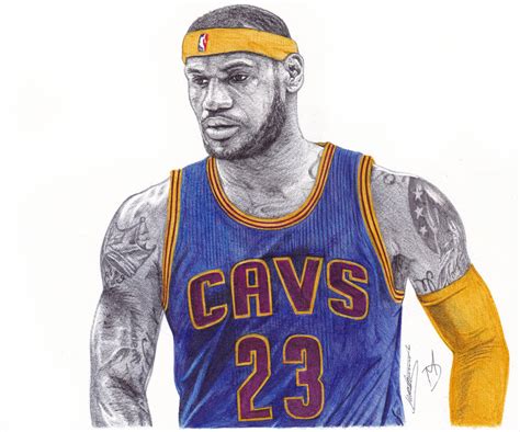 LeBron James Ballpoint Pen Drawing by demoose21 on DeviantArt