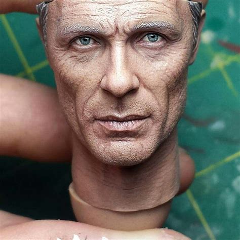 1/6 scale "Man In Black" head sculpt from HBO series WESTWORLD by Jacob Rahmier Modeling ...