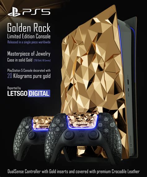 PS5 console in luxe Limited Edition uitvoering met 20 kilo goud | LetsGoDigital