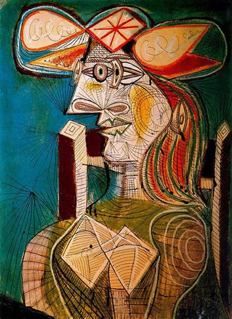 Abstract Woman Portrait by Picasso – Paint by Diamonds