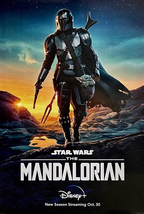 Original Star Wars: The Mandalorian Poster - Grogu - Bounty Hunter