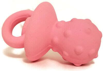 Vibrant Life PINK PACIFIER SHAPED 4" Latex Chew Squeaky Dog Toy Playful Buddy | eBay