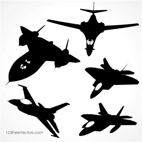 Fighter Aircraft Vector | 123Freevectors