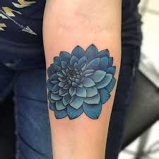 Image result for blue dahlia tattoo Tattoo Cover-up, Mom Tattoos, Neck Tattoo, Thigh Tattoo ...