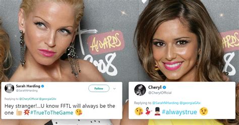 Cheryl and Sarah Harding end their feud in cute Twitter exchange ...