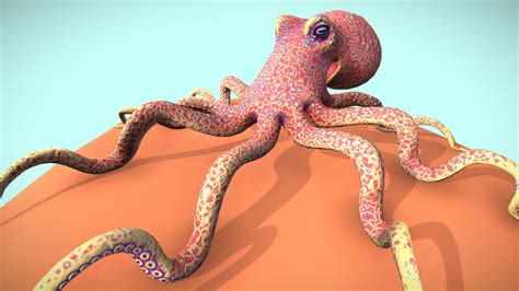 Colourful Octopus - 3D model by CoryRichards [481c4d7] - Sketchfab