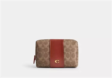 COACH® | Essential Cosmetic Pouch In Signature Canvas