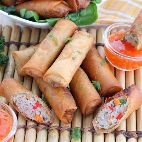 Lumpiang Shanghai (Filipino spring rolls) - Foxy Folksy