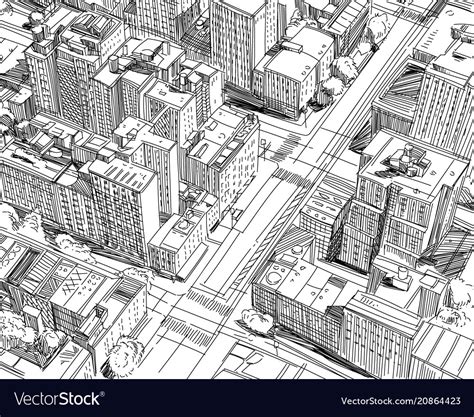 city plan sketch Royalty Free Vector Image | Plan sketch, How to draw hands, Vector free