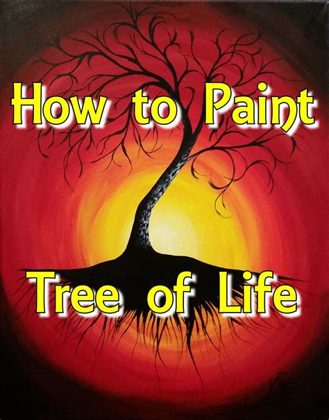 In this video, I’ll be showing you how to paint a tree of life with a sunset. This is a good ...