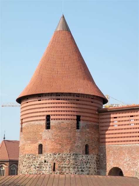 Kaunas castle stock photo. Image of tower, bricks, detail - 31750658