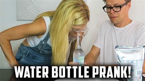 HILARIOUS WATER BOTTLE PRANK ON REBECCA! (DAY 160) comp - YouTube