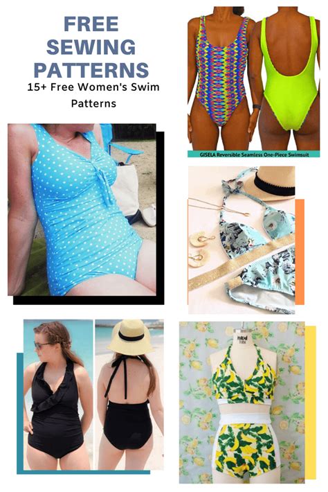 FREE PATTERN ALERT: 15+ Free Women's Swim Patterns - On the Cutting Floor: Printable pdf sewing ...