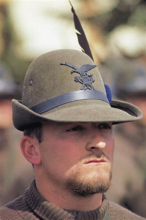 Italian Alpini with the traditional hat and feather. [1956x2945] : r ...