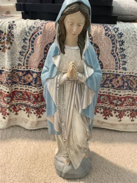 MOTHER MARY PRAYING Hands Statue Lady Madonna Virgin Mary Art Piece 18 Inches $129.87 - PicClick