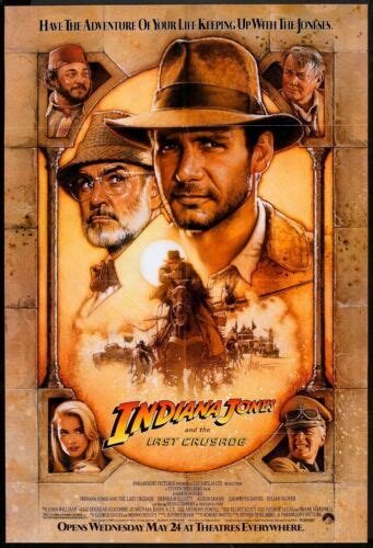 Indiana Jones and the Last Crusade Movie Poster A0-A1-A2-A3-A4-A5-A6-MAXI - C110 - Picture 1 of 1