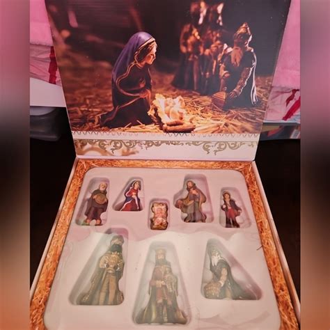 SCHLEICH | Holiday | New Complete Set Lot Of 8 Vintage Schleich Nativity Scene Set Figures ...