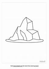 Glacier Lago Crater Montanhas Colorir Parques Nacionales Iceberg  sketch template