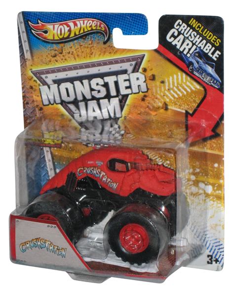 Hot Wheels Monster Jam (2012) Crushstation Toy Truck w/ Crushable Car ...