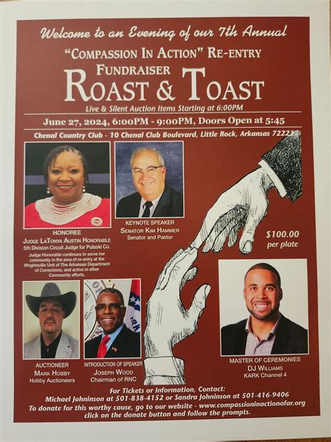 "Compassion In Action 7th Annual Fundraiser Roast and Toast , Chenal Country Club, Little Rock ...