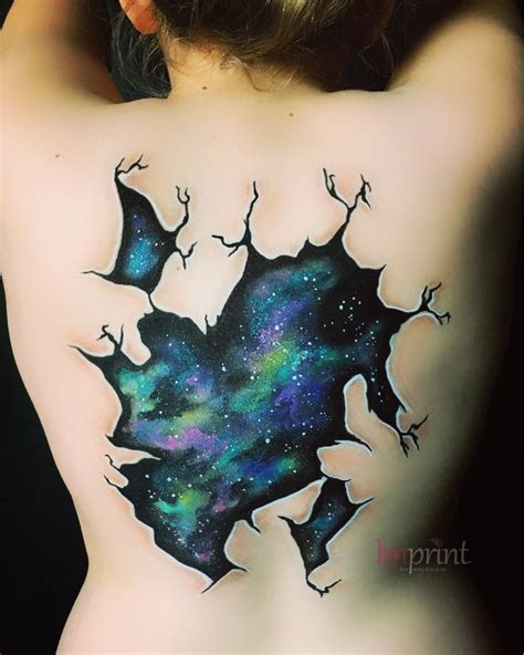 Galaxy nebular Body Art illusion Face Paint By IMPRINT Face Painting | Body art painting, Adult ...