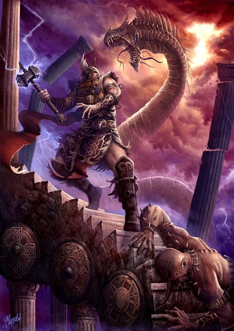 Twilight of the Thunder God by DusanMarkovic on DeviantArt | Odin norse mythology, Norse ...