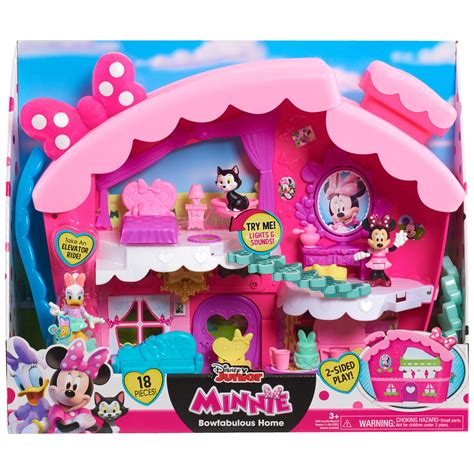 89670_89671- Minnie Bowfabulous Home Playset- In Package (2) - Just Play | Toys for Kids of All Ages