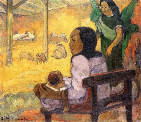 Baby The Nativity Post Impressionism Primitivism Paul Gauguin Painting ...