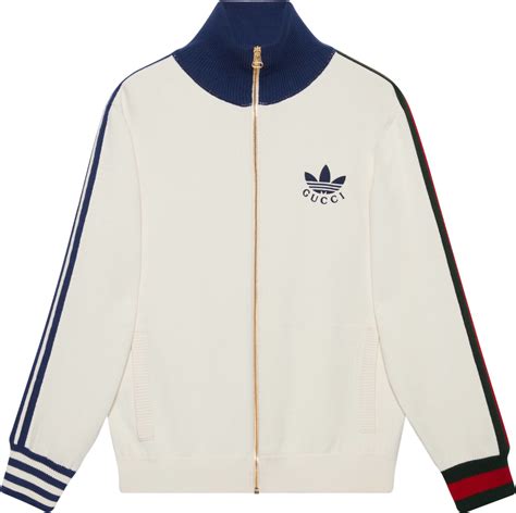 Gucci x adidas White & Navy Track Jacket | INC STYLE