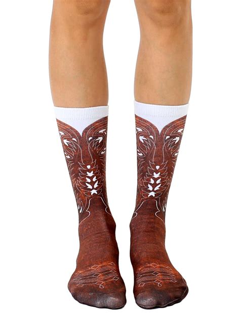 Cowboy Boot Crew Socks – Living Royal