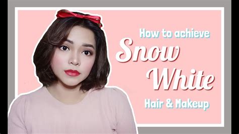 SNOW WHITE HAIR & MAKEUP TUTORIAL PH VERSION 🧡| Paula Villeza - YouTube