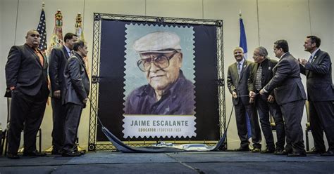 Postage Stamp for 'Stand and Deliver' Teacher Jaime Escalante Is Unveiled