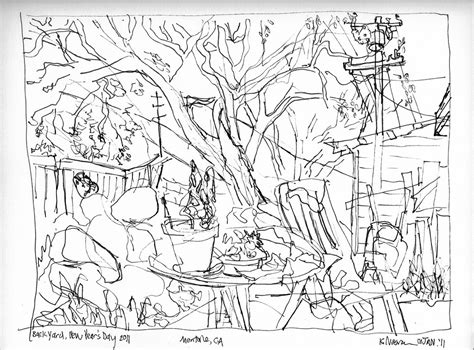 Back Yard On New Year's Day 2011 | After a horrid drawing ex… | Flickr