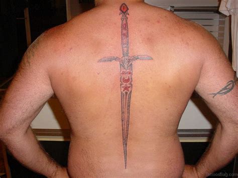 40 Elegant Sword Tattoos For Back