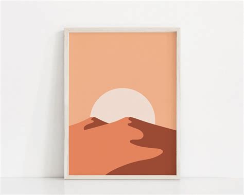 Pink Sand Dunes Art Print | Abstract Desert Art Poster | Desert Print ...