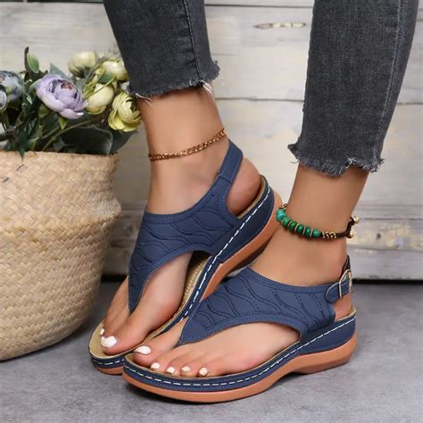 Leather Orthopedic Arch Support Sandals Diabetic Walking Sandals ...